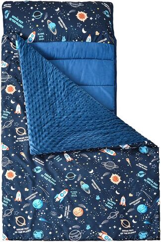 MWMWM Toddler Nap Mat with Removable Pillow and Blanket for Boys Girls Kids for Daycare, Preschool Travel Camping in Saudi Arabia