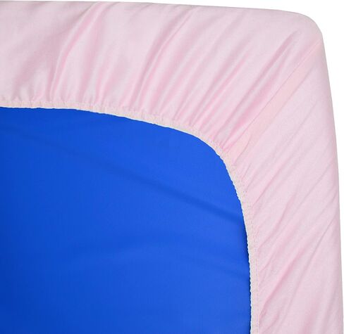 American Baby Company 2 Pack Forged Nap Mat Sheet مع زوايا مرنة 24 "× 48" × 4 " - ورقة راحة ميكروفيات ناعمة وذاتية أو غطاء حصيرة قيلولة للرعاية النهارية ومرحلة ما قبل المدرسة ، الأزرق in Kuwait