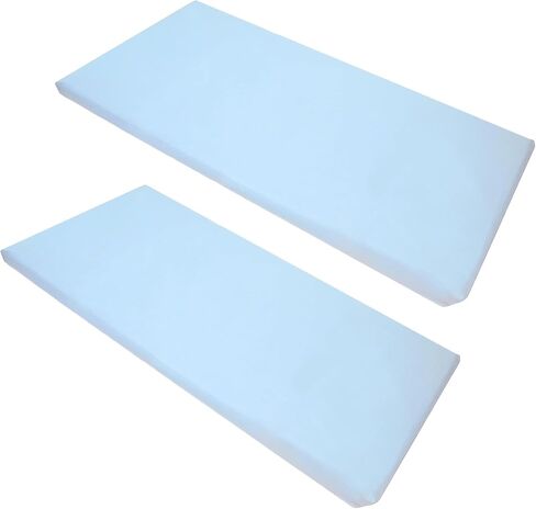 American Baby Company 2 Pack Forged Nap Mat Sheet مع زوايا مرنة 24 "× 48" × 4 " - ورقة راحة ميكروفيات ناعمة وذاتية أو غطاء حصيرة قيلولة للرعاية النهارية ومرحلة ما قبل المدرسة ، الأزرق in Kuwait