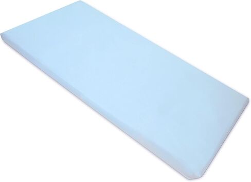 American Baby Company 2 Pack Forged Nap Mat Sheet مع زوايا مرنة 24 "× 48" × 4 " - ورقة راحة ميكروفيات ناعمة وذاتية أو غطاء حصيرة قيلولة للرعاية النهارية ومرحلة ما قبل المدرسة ، الأزرق in Kuwait