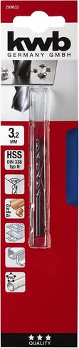 4mm HSS Metal Drill Bit, DIN 338, Rolled, 118° Point Angle, Universal in Saudi Arabia
