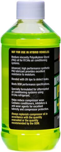 TSI Supercool P100-8D PAG 100-Viscosity Plus U/V Dye Oil - 8 oz , Silver in Saudi Arabia