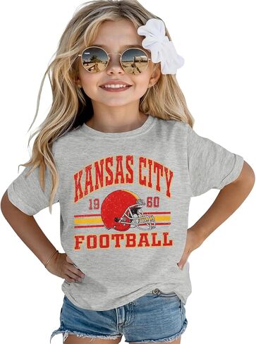 Football Shirts for Toddler Boys Girls Football Team T-Shirt Fans Lover Tees Kid Game Day Outfit Summer Tops in Saudi Arabia