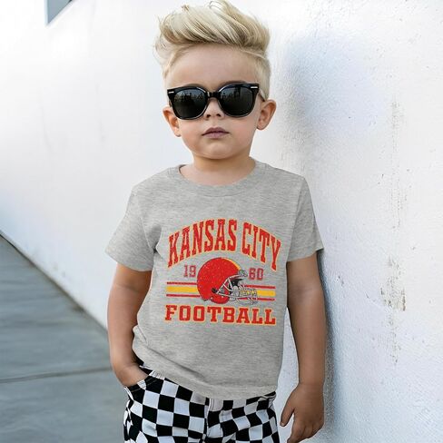 Football Shirts for Toddler Boys Girls Football Team T-Shirt Fans Lover Tees Kid Game Day Outfit Summer Tops in Saudi Arabia