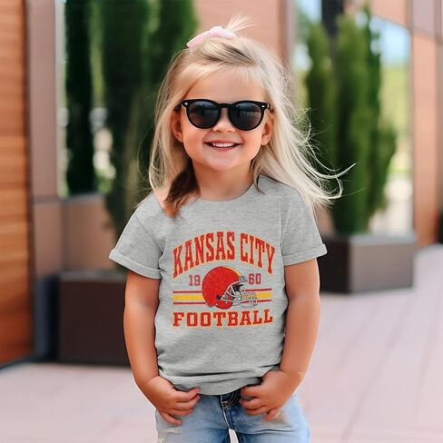 Football Shirts for Toddler Boys Girls Football Team T-Shirt Fans Lover Tees Kid Game Day Outfit Summer Tops in Saudi Arabia
