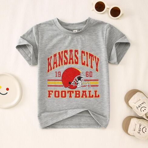 Football Shirts for Toddler Boys Girls Football Team T-Shirt Fans Lover Tees Kid Game Day Outfit Summer Tops in Saudi Arabia