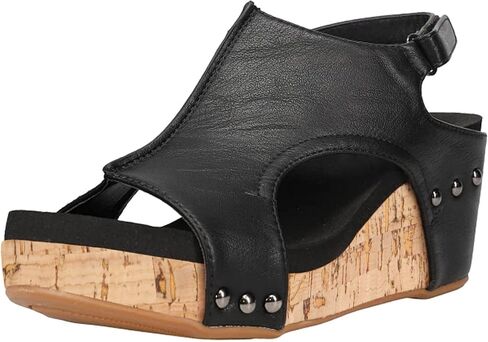 PARTY Women's Wedge Sandals With Buckle Ankle Strap for Dressy Summer in Saudi Arabia