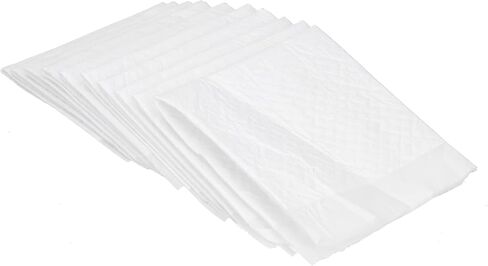 Baby Disposable Urine Changing Pad 10Pcs Newborn Infant Non Woven Fabric Soft Cotton Like Skin Friendly Fast Absorption Leak Proof Breathable PE Film 45 x 33cm in Saudi Arabia