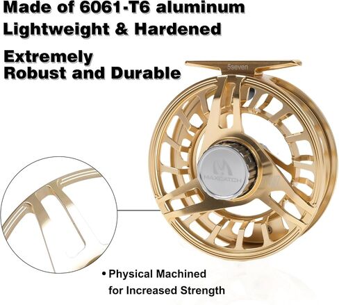 Maxcatch AVID PRO Fly Fishing Reel with CNC-machined Aluminum Body Super Large Arbor Design-3/5, 5/7, 7/9, 9/11 Weights in Kuwait
