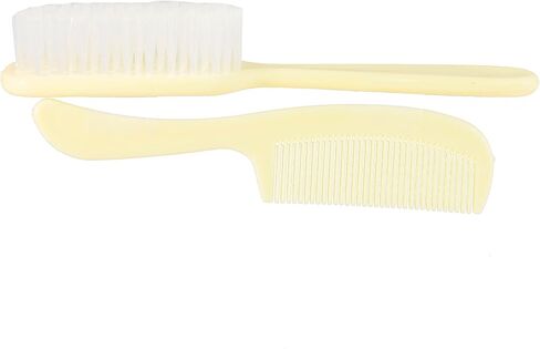 Dukal PCB2 DawnMist Baby Comb & Brush Set – Ivory – Gentle, Non-Scratch Grooming Tools with Soft Bristles for Newborns – 1 Set in Saudi Arabia
