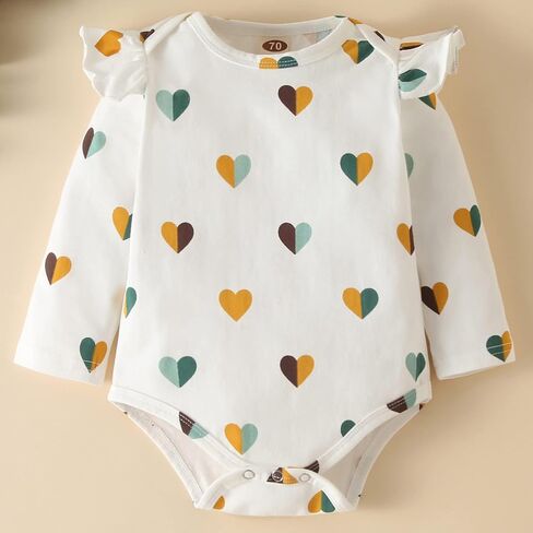 Fullfamous Baby Girl's 3pc Frill Long Sleeve Romper and Pant Set in Saudi Arabia