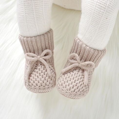 أحذية حديثي الولادة محبوكة جوارب الأطفال يدوي الكروشيه متماسكة الأولاد الفتيات in Kuwait