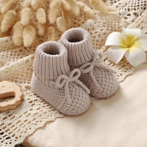 أحذية حديثي الولادة محبوكة جوارب الأطفال يدوي الكروشيه متماسكة الأولاد الفتيات in Kuwait