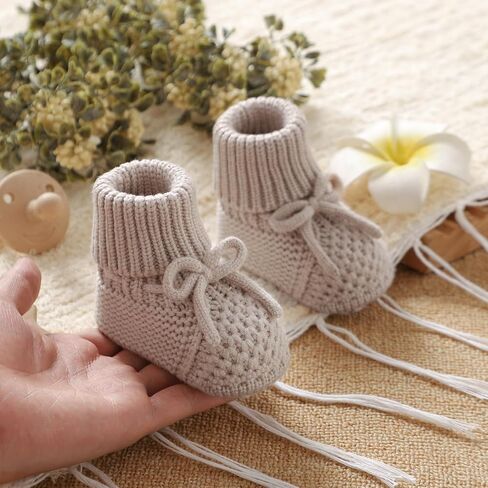 أحذية حديثي الولادة محبوكة جوارب الأطفال يدوي الكروشيه متماسكة الأولاد الفتيات in Kuwait