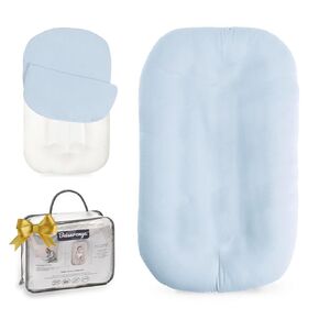 Baby Lounger - Snuggle Me Indist Lounger for Newborns | وسادة وقت مستيقظ ، ناعمة ومحمولة ، هدية أساسية- أبيض (شملت غطاء التسكع) in Kuwait