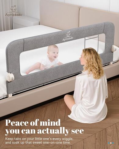 Upgraded Bed Rails for Toddlers with U-Shape Base, 33" Toddler Bed Rails with More Stable and Secure, Suitable for Crib, Twin Bed, High/Low Mattresses, Box/Platform Bed(White) in Saudi Arabia