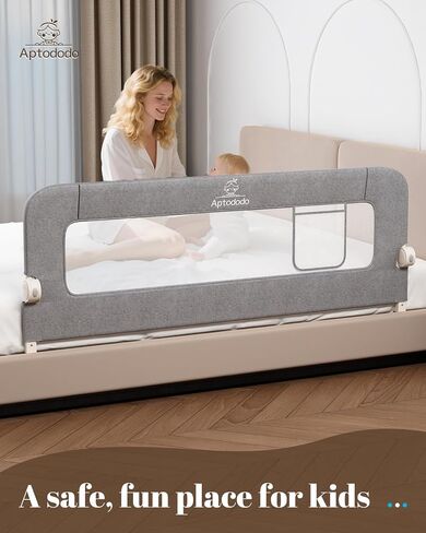Upgraded Bed Rails for Toddlers with U-Shape Base, 33" Toddler Bed Rails with More Stable and Secure, Suitable for Crib, Twin Bed, High/Low Mattresses, Box/Platform Bed(White) in Saudi Arabia