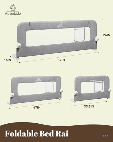 Upgraded Bed Rails for Toddlers with U-Shape Base, 33" Toddler Bed Rails with More Stable and Secure, Suitable for Crib, Twin Bed, High/Low Mattresses, Box/Platform Bed(White) in Saudi Arabia