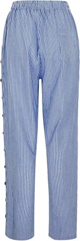 Linen Pants for Women 2025 Plus Size Summer Fashion Casual Pants Comfy Drawstring Elastic Waist Boho Beach Trouser in Kuwait