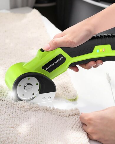 Cordless Electric Scissors, 4.5V Cardboard Cutter with Safety Lock and 2 Blades,Rechargeable Box Cutter for Fabric,Plastic, Gifts for Men,Women in Saudi Arabia