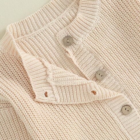 Kupretty Toddler Baby Boy Boy Cardigan Sweater Fall Winter Clothes Infant Chunky Conbated Button أسفل سترة متماسكة in Saudi Arabia