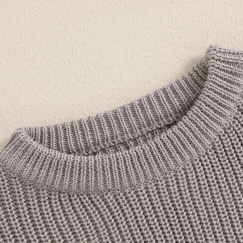 fhutpw Baby Boy Girl Pullover Sweater 3 6 12 18 Months Knit Clothes Unisex Toddler 2T 3T 4T Fall Winter Warm Long Sleeve Tops in Saudi Arabia