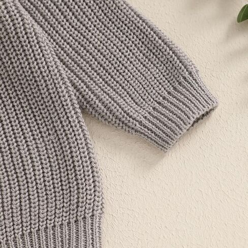 fhutpw Baby Boy Girl Pullover Sweater 3 6 12 18 Months Knit Clothes Unisex Toddler 2T 3T 4T Fall Winter Warm Long Sleeve Tops in Saudi Arabia