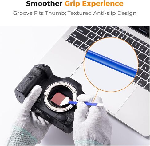 K & F Concept 2-1 24mm Flaf Frame Cleaning مسحة ، مسحة تنظيف عدسة الكاميرا ، مع منظف مستشعر 20 مل ، CMOs DSLR Digital Camer in Kuwait
