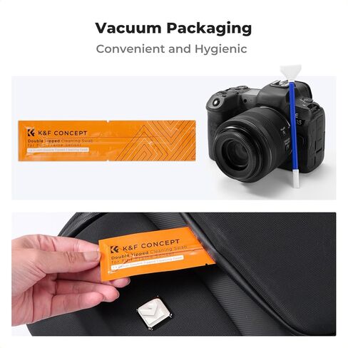 K & F Concept 2-1 24mm Flaf Frame Cleaning مسحة ، مسحة تنظيف عدسة الكاميرا ، مع منظف مستشعر 20 مل ، CMOs DSLR Digital Camer in Kuwait