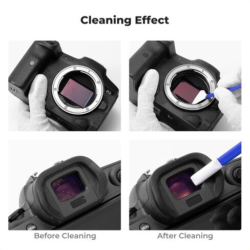 K & F Concept 2-1 24mm Flaf Frame Cleaning مسحة ، مسحة تنظيف عدسة الكاميرا ، مع منظف مستشعر 20 مل ، CMOs DSLR Digital Camer in Kuwait