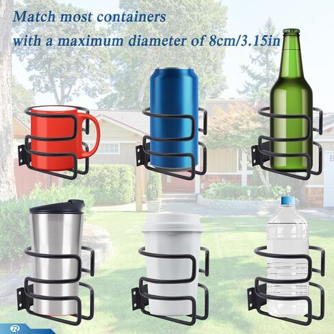 2 Pcs Wall Mounted Cup Holder for Boat Marine Yacht Truck RV Apartment Courtyard in Kuwait