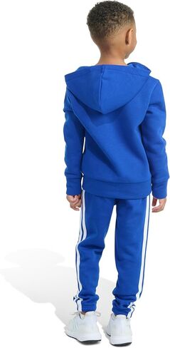 adidas Baby Boys 2-piece Long Sleeve Essential Big Logo Fleece Jacket & Jogger Set in Kuwait