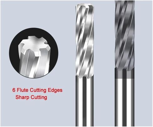 آلة كربيد Reamer Spiral 6.01 5.91 5.92 5.93 5.94 5.95 5.96 5.97 5.98 Metal Cutter 6flute CNC Chucking Reamer (Uncoated5.98x30x60l) in Kuwait