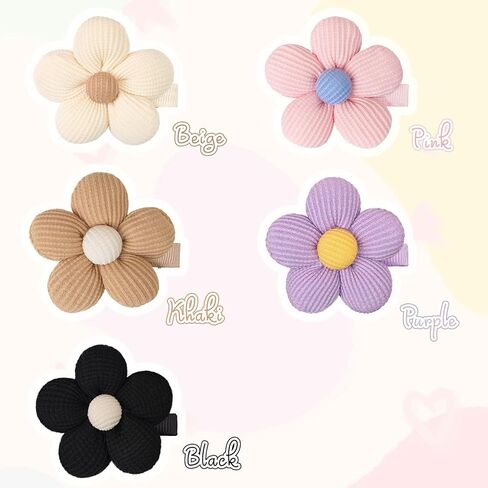 CÉLLOT Flower Hair Clips,10 Pcs Non-Slip Flower Bows Alligator Clips Hair Accessories for Girls Toddlers Teens and Women in Kuwait