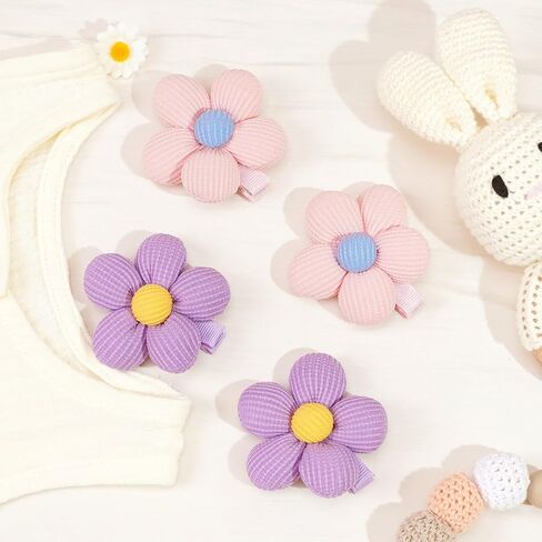 CÉLLOT Flower Hair Clips,10 Pcs Non-Slip Flower Bows Alligator Clips Hair Accessories for Girls Toddlers Teens and Women in Kuwait