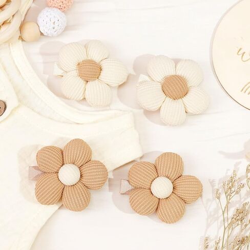 CÉLLOT Flower Hair Clips,10 Pcs Non-Slip Flower Bows Alligator Clips Hair Accessories for Girls Toddlers Teens and Women in Kuwait