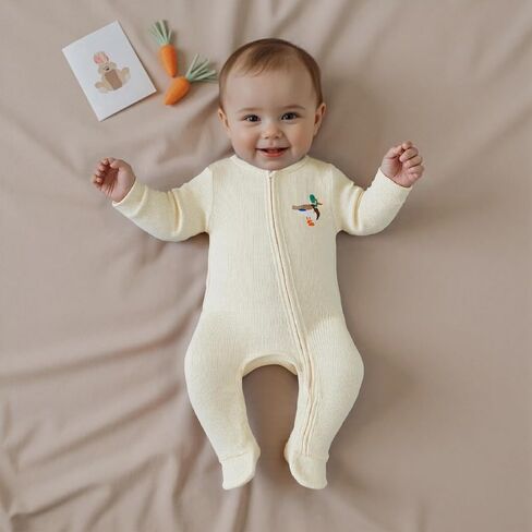 Newborn Baby Boy Clothes Bear Tractor Footie Romper Waffle Onesie Coming Home Jumpsuit Western Farm Fall Outfit in Kuwait