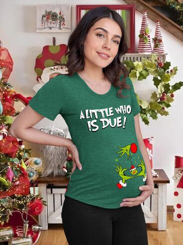 Maternity Shirts for Women Halloween Thanksgiving Pregnancy Tops | Crew Neck, Short Sleeve, Pregnant Announcement, Comfortable Outfits in Saudi Arabia