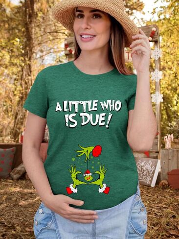 Maternity Shirts for Women Halloween Thanksgiving Pregnancy Tops | Crew Neck, Short Sleeve, Pregnant Announcement, Comfortable Outfits in Saudi Arabia