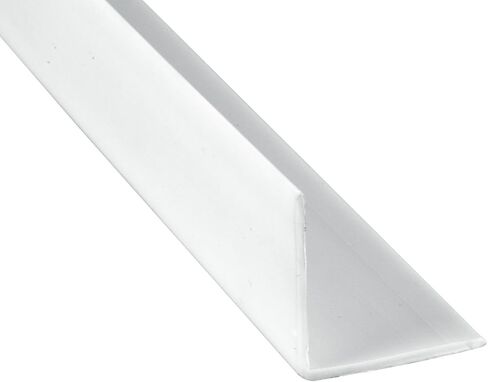 Prime-Line MP10067 Corner Shield Perforated, 1-1/8 In. x 48 in, Vinyl Construction, White (5 Pack) in Saudi Arabia