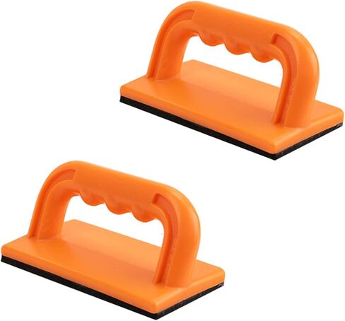 POWERTEC 72402 Grab Push Block with Retractable Holder and Deflector Guard, Anti-Slip Pad & Offset Handle for Improves Control. Ideal for Table Saws, Router Tables, Band Saws, Jointers & Fence Systems in Saudi Arabia