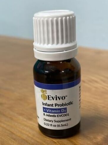 evivo الرضع بروبيوتيك قطرات | ضروريات الطفل لتخفيف المغص والغاز | آمن للحديدين الجدد | سهولة البكاء ، والغذاء ، والغاز ، والطفح حفاضات | تم التحقق من المشروع غير المعدلة وراثيا | 6.5 مل in Kuwait