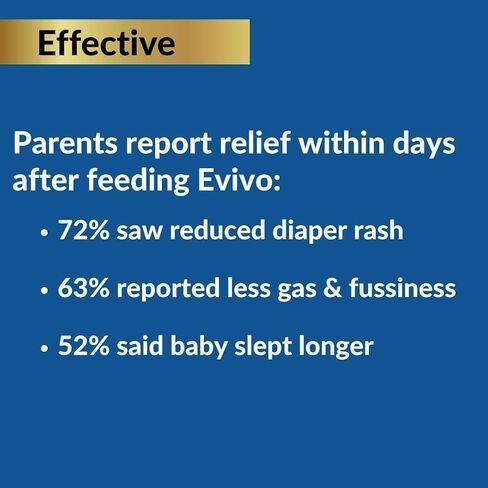 evivo الرضع بروبيوتيك قطرات | ضروريات الطفل لتخفيف المغص والغاز | آمن للحديدين الجدد | سهولة البكاء ، والغذاء ، والغاز ، والطفح حفاضات | تم التحقق من المشروع غير المعدلة وراثيا | 6.5 مل in Kuwait
