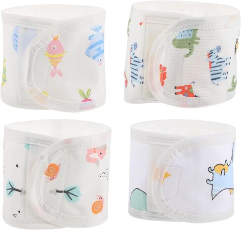 Healifty 4pcs Baby Belly Band for Nevel Cotton Cotton Baby in Kuwait