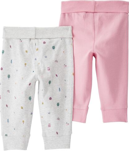 Little Planet by Carter's Baby Girls's 2-Pack Pants مصنوعة من القطن العضوي in Saudi Arabia