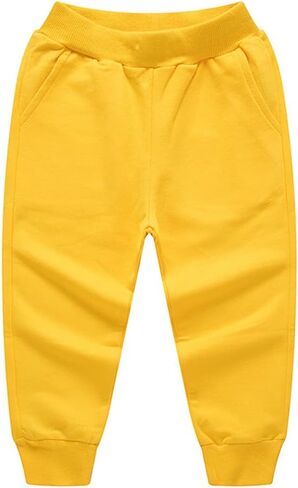 Toddler Baby Boy's Pull On Cotton Jogger Pants Stretch Knit Pants Infant Girls Athletic Sweatpants Bottoms in Saudi Arabia