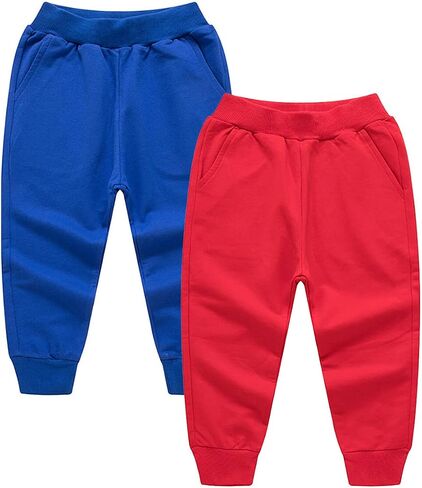 Toddler Baby Boy's Pull On Cotton Jogger Pants Stretch Knit Pants Infant Girls Athletic Sweatpants Bottoms in Saudi Arabia