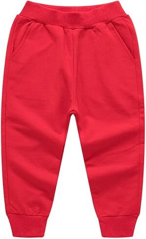 Toddler Baby Boy's Pull On Cotton Jogger Pants Stretch Knit Pants Infant Girls Athletic Sweatpants Bottoms in Saudi Arabia