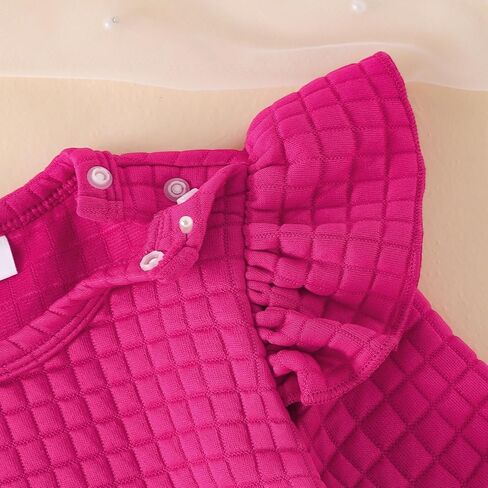 Baby Girl Clothes Toddler Sweatshirt Ruffled Infant Tops Casual Pants Fall Winter Outfits Set 3-24 Months in Kuwait