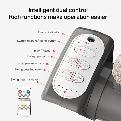 سرير سرير صغير من Bluetooth Smart Bed Smart ، Baby Bassinet Beder Sleeper ، بجانبي سرير مع عجلات ، وسرير نوم مشترك قابلة للطي مع 5 تروس متطايرة وبعيدة (601 وردي) in Saudi Arabia